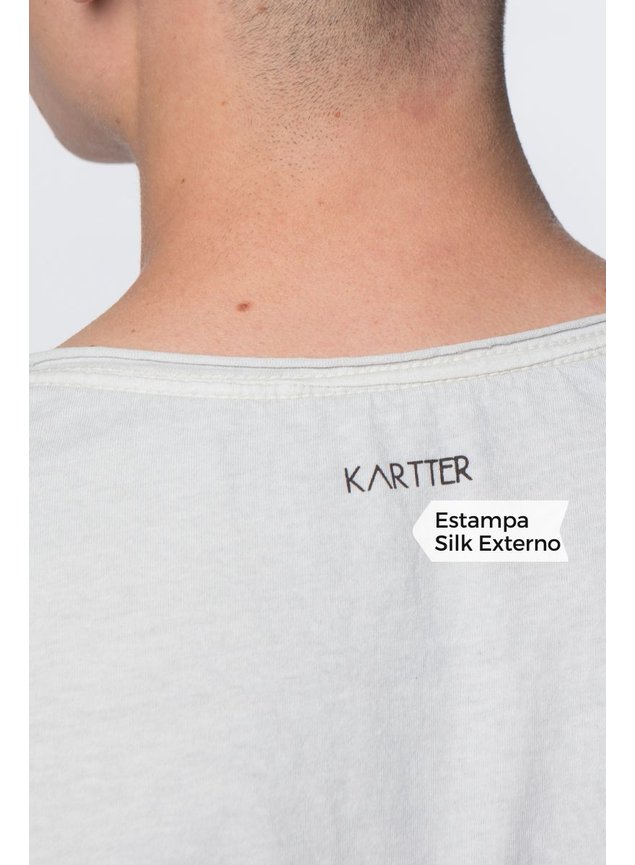 Camiseta Estonada Masculina Branco