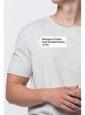 Camiseta Estonada Masculina Branco