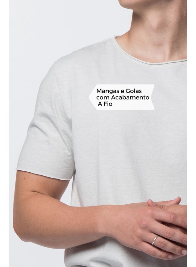 Camiseta Estonada Masculina Branco