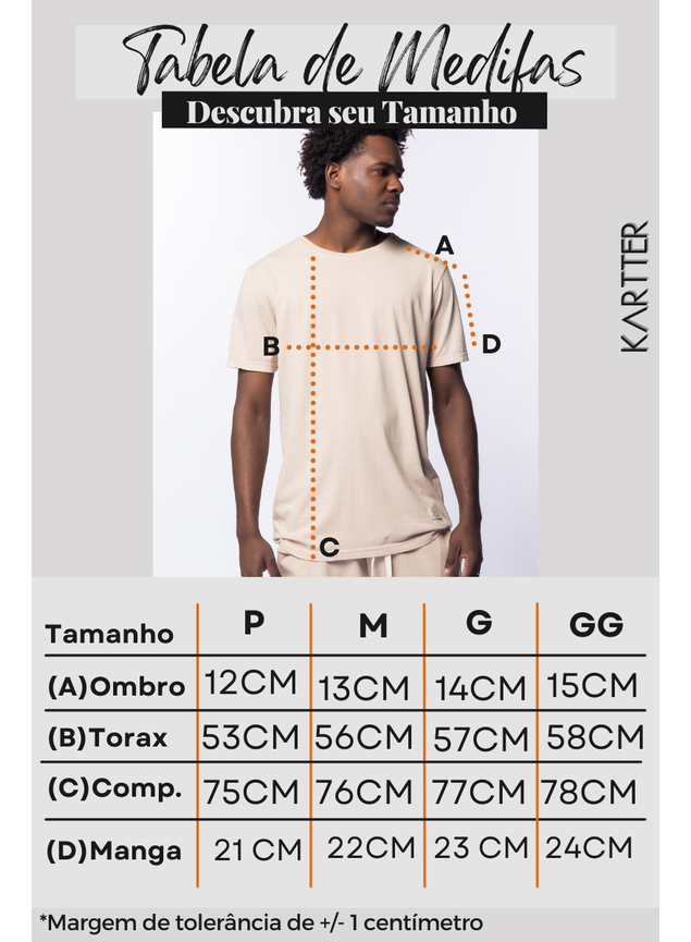 Camiseta Masculina Areia Kartter